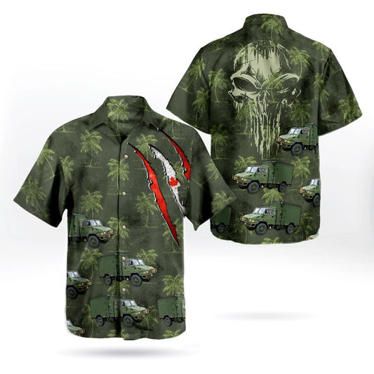 Canadian Army LSVW Military Truck Hawaiian Shirt