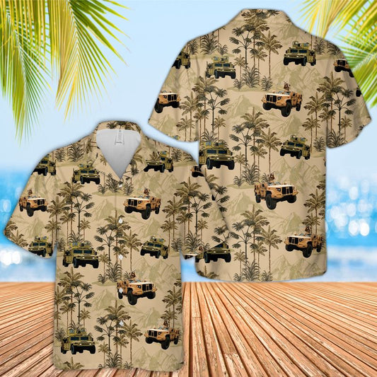 US Army Vehicles Hawaiian Shirt