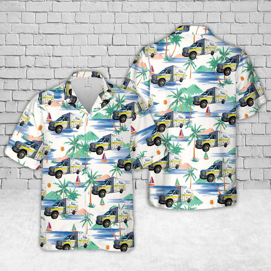 Texas Hidalgo County EMS Hawaiian Shirt