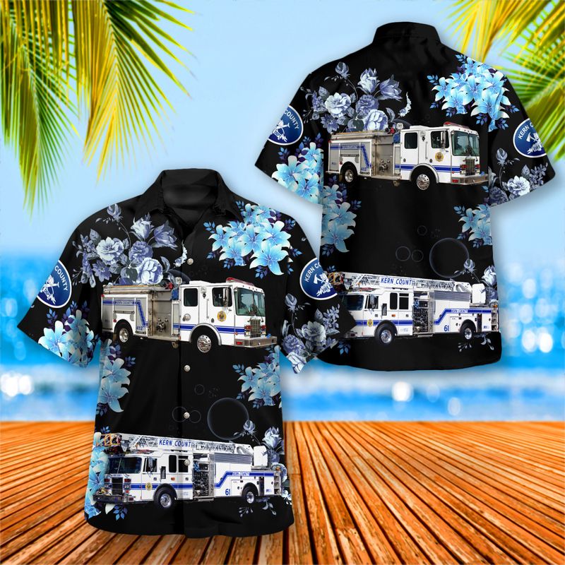 Kern County Fire Department Hawaiian Shirt