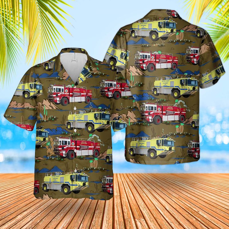 Ventura County Fire Department Aircraft Rescue And Firefighting Hawaiian Shirt