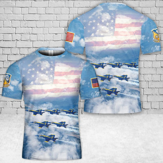 US Navy Blue Angels 3D Tshirt