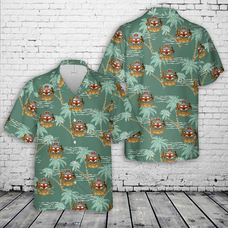 Canadian Army The King's Own Calgary Regiment (RCAC) Hawaiian Shirt