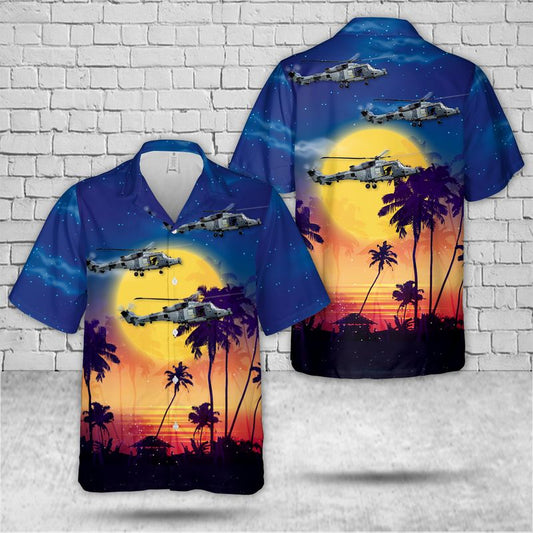 Royal Navy Commando Wildcat AH1 Hawaiian Shirt