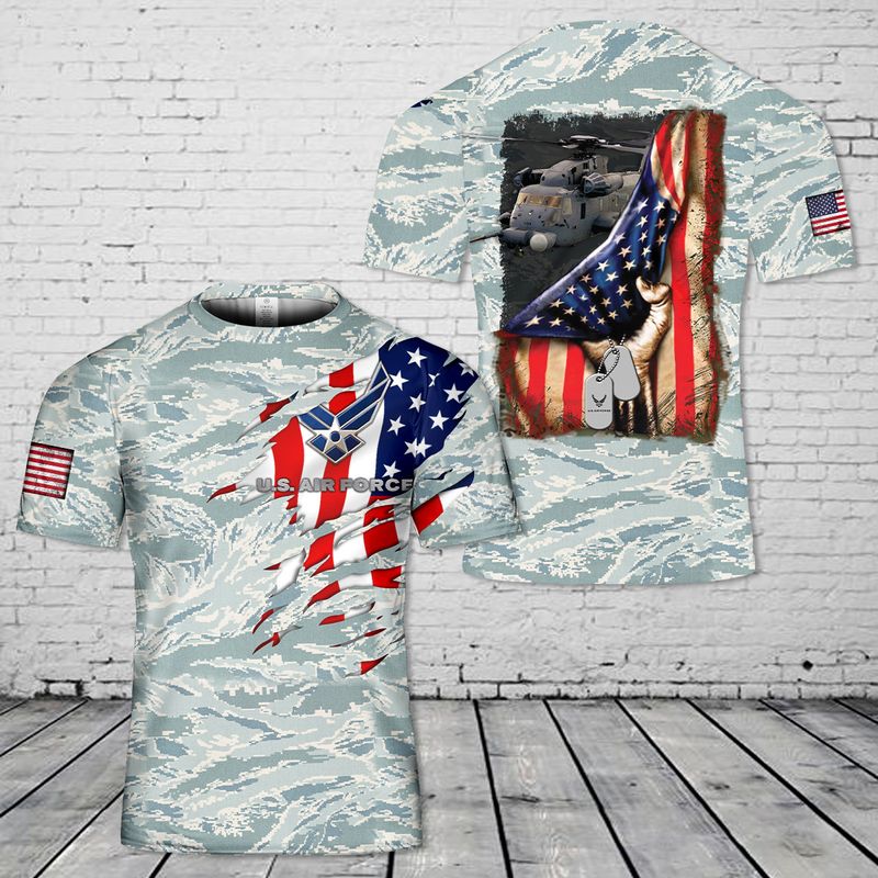 US Air Force Sikorsky MH-53 Pave Low 3D T-shirt