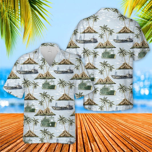 US Army Runnymede-class large landing craft Hawaiian Shirt