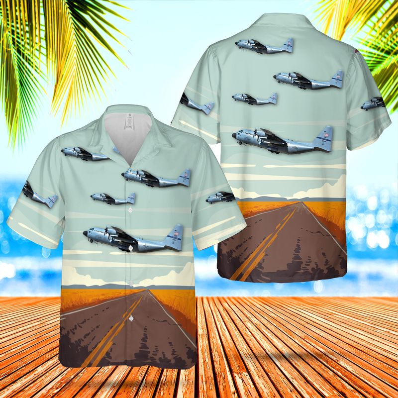 USAF Texas Air National Guard 181st Airlift Squadron Lockheed C-130H-LM Hercules Hawaiian Shirt