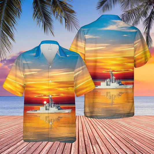 Royal Canadian Navy HMCS Athabaskan (DDG 282) Hawaiian Shirt