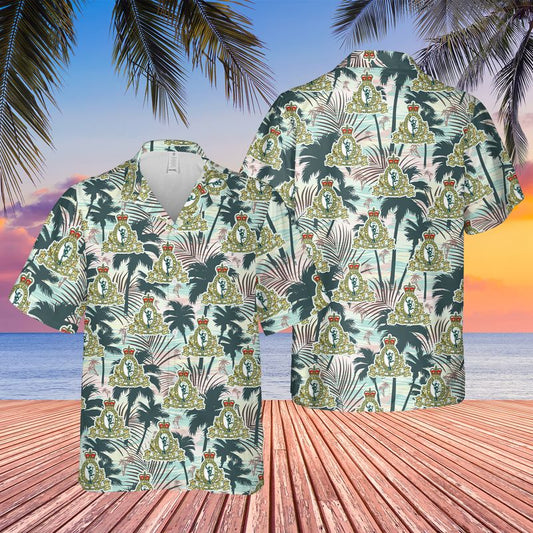 Canadian Army, Royal Canadian Corps of Signals (RCCS or RC Sigs) Hawaiian Shirt