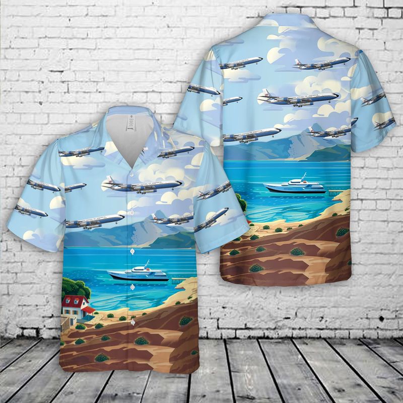 US Air Force Boeing VC-137C Hawaiian Shirt