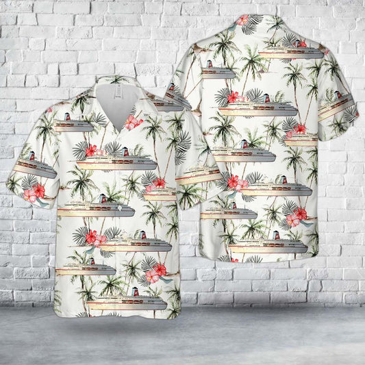 Germany Peter Deilmann Cruises MS Deutschland Hawaiian Shirt