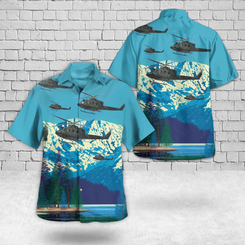 Royal Canadian Air Force Bell CH-146 Griffon From 430 Tactical Helicopter Squadron Hawaiian Shirt