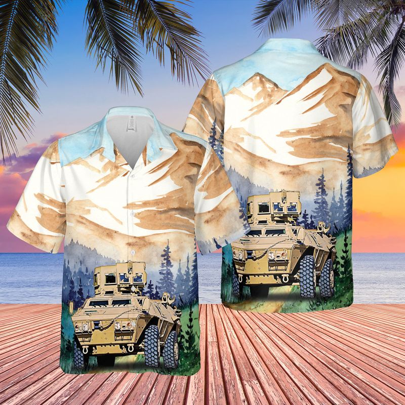 US Army Georgia Army National Guard M1200 Guardian "Armored Knight" Hawaiian Shirt