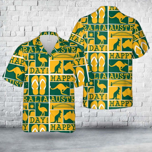 Funky Australia Day Hawaiian Shirt