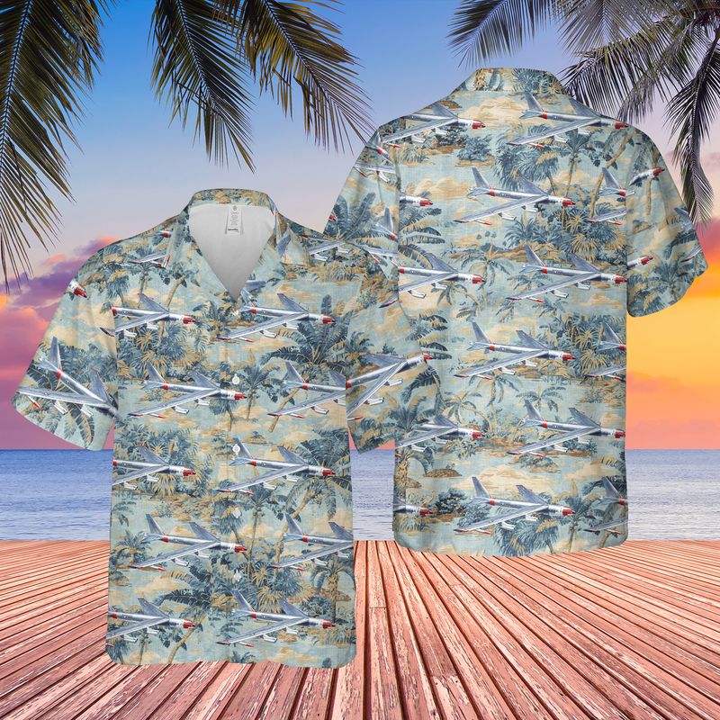 US Air Force Boeing B-52D Stratofortress Hawaiian Shirt