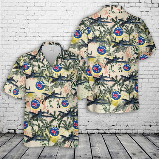 Indiana Air National Guard 163d Fighter Squadron Blacksnakes A-10 Thunderbolt II Hawaiian Shirt