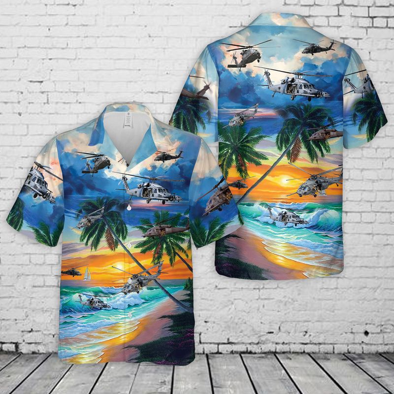 US Air Force Sikorsky HH-60 Pave Hawk Hawaiian Shirt