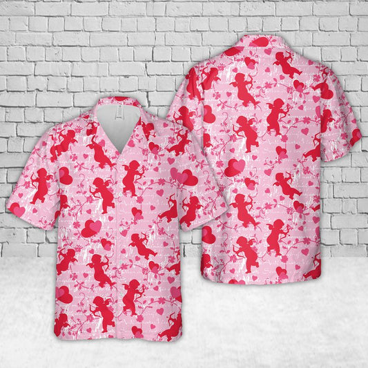 Valentine Love Cupid Hawaiian Shirt