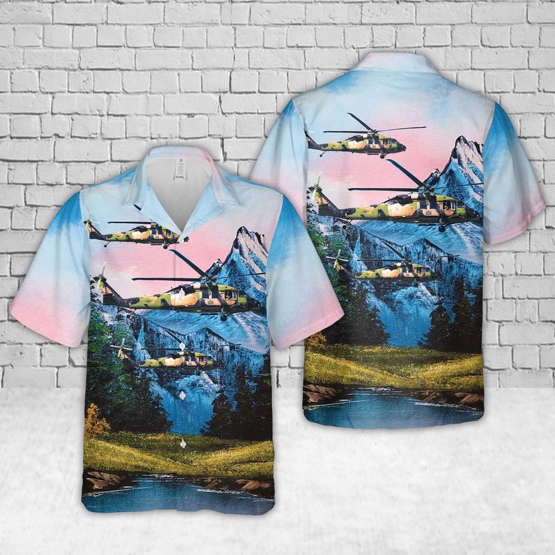 Australian Army Sikorsky S-70A-9 Blackhawk A25-101 "Pegasus" Hawaiian Shirt