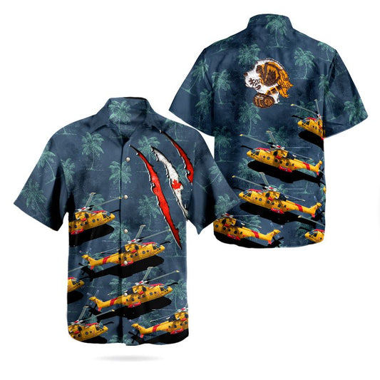 RCAF 103 Search and Rescue Squadron EHI CH-149 Cormorant Hawaiian Shirt