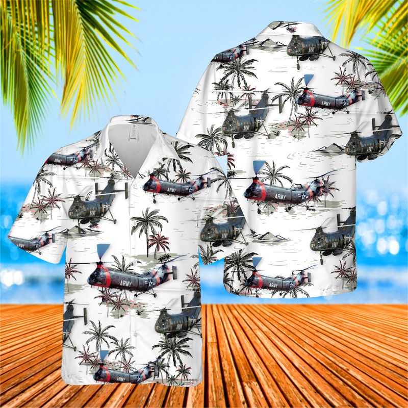 US Army Piasecki H-21 Hawaiian Shirt