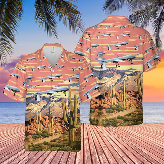 US Air Force Arizona Air National Guard MQ-1B Predators Hawaiian Shirt