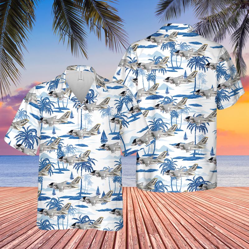 US Navy Lockheed S-3 Viking Of VS-37 Hawaiian Shirt