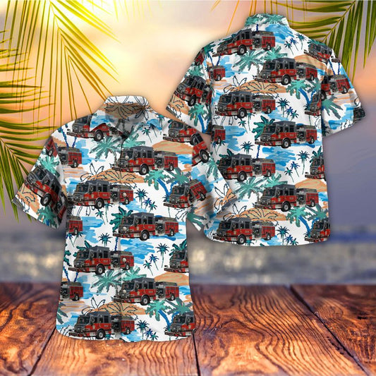 Merriville Fire Department, Lake county Indiana New Engine 7111 Hawaiian Shirt