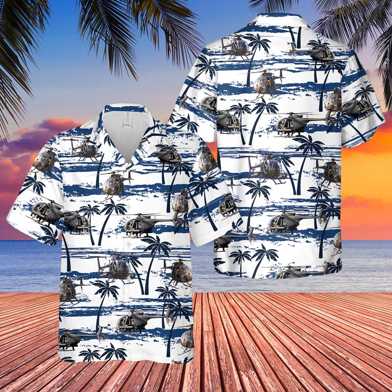 US Army MD Helicopters MH-6 Little Bird Hawaiian Shirt – Merch Gears