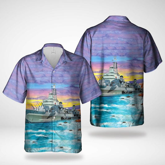 United Kingdom, Royal Navy, HMS Belfast Hawaiian Shirt