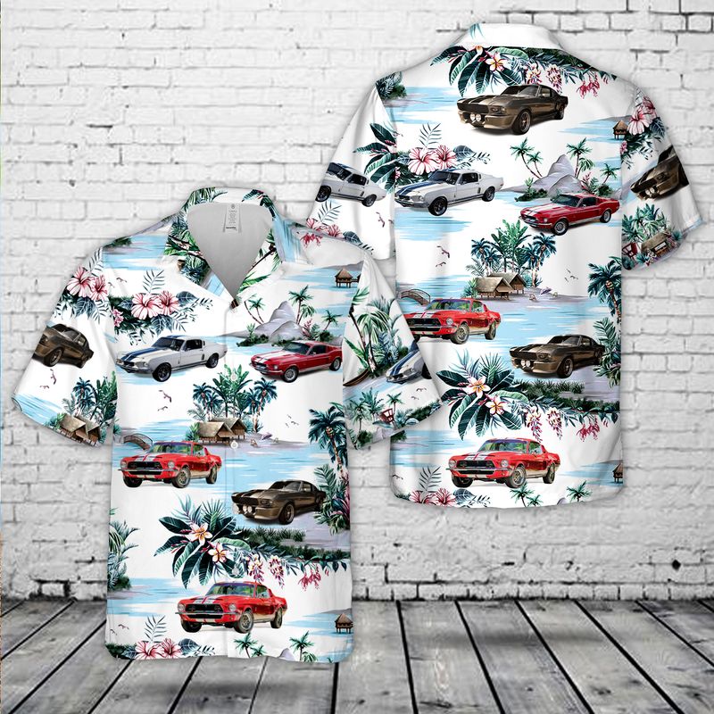 1968 Ford Mustang Shelby GT500 Hawaiian Shirt