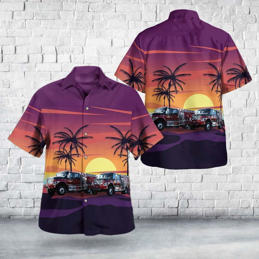 The Dalles, Oregon, Mid Columbia Fire Rescue Hawaiian Shirt