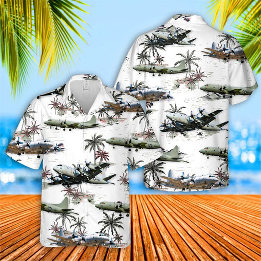 US Navy Lockheed P-3 Orion Hawaiian Shirt