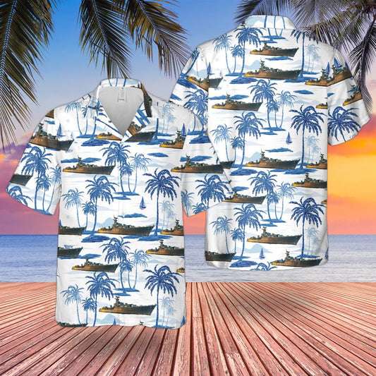 Royal Canadian Navy Tribal-class destroyer Hawaiian Shirt