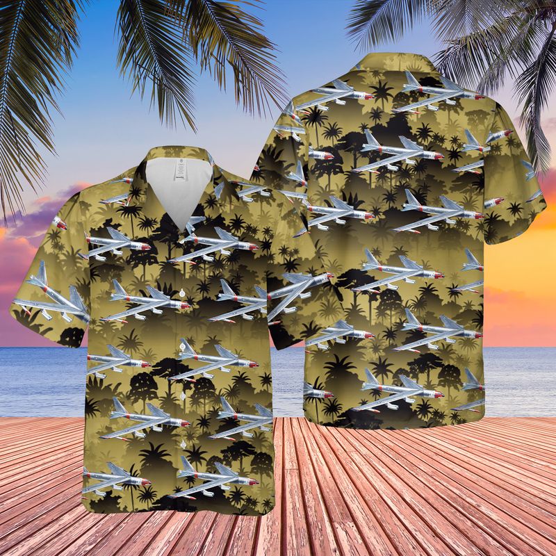 US Air Force Boeing B-52D Stratofortress Hawaiian Shirt