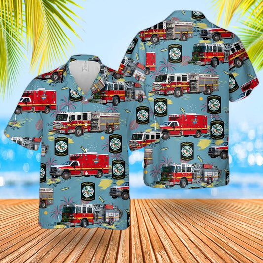 Florida Seminole County Fire Department Hawaiian Shirt