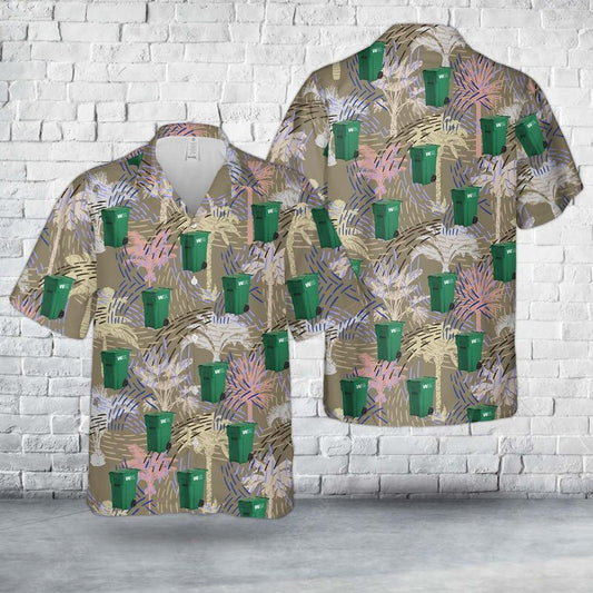 Waste Management 32-Gallon Residential Container Hawaiian Shirt