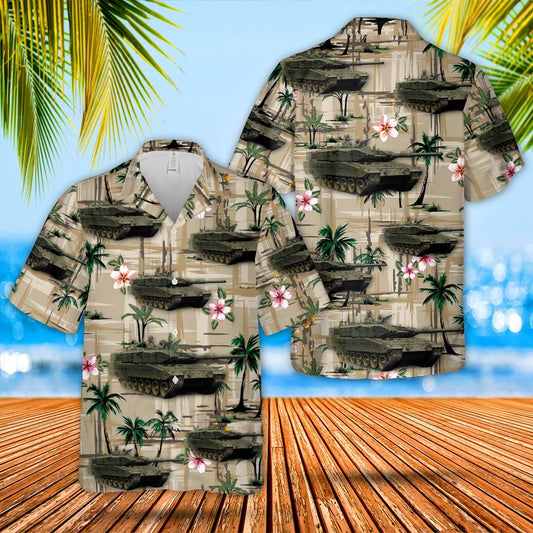 Canadian Army Leopard 2A4M Hawaiian Shirt
