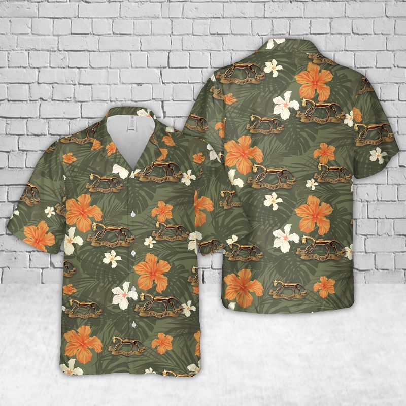 British Army Berkshire Yeomanry Hawaiian Shirt