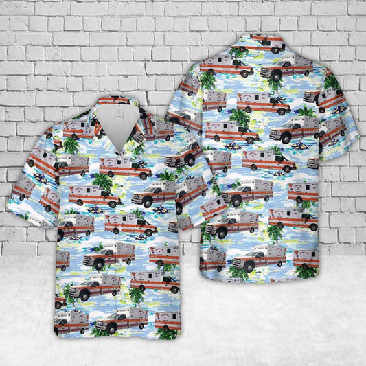 Michigan Richmond Lenox EMS Hawaiian Shirt