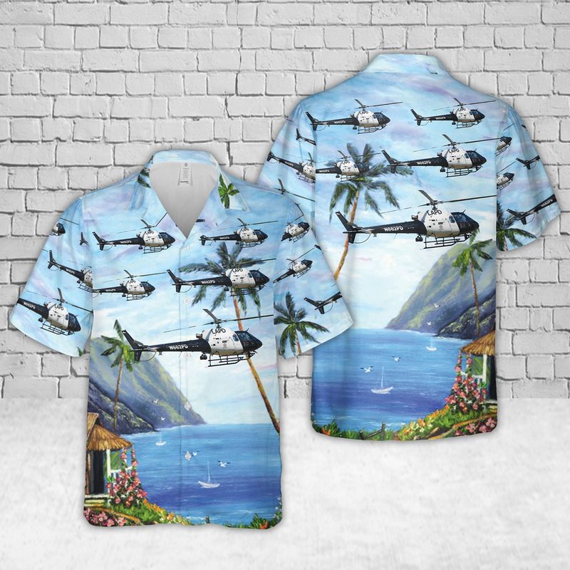 LADP N662PD Helicopter Hawaiian Shirt
