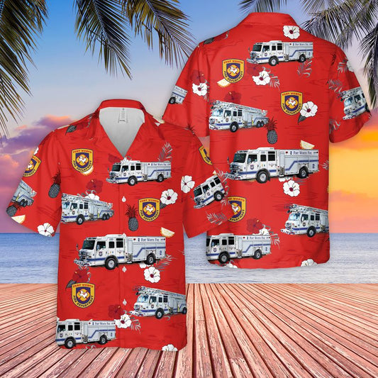 Texas Fort Worth Fire Department Hawaiian Shirt