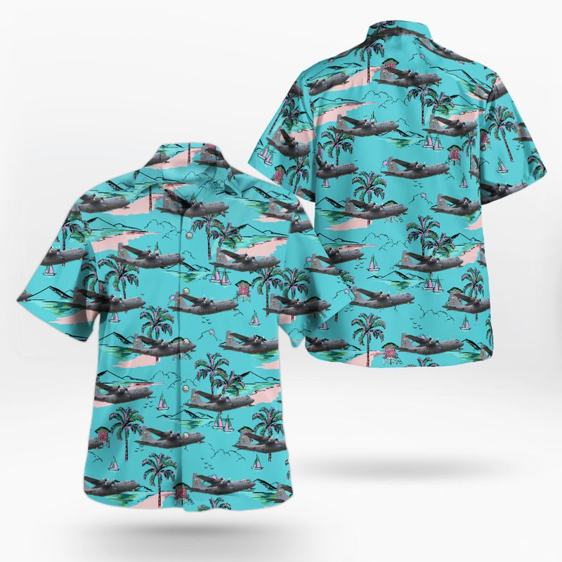Connecticut Air National Guard 103rd Airlift Wing C-130H Hercules Hawaiian Shirt