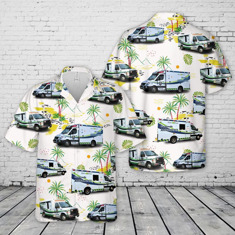 Canada Niagara EMS Hawaiian Shirt
