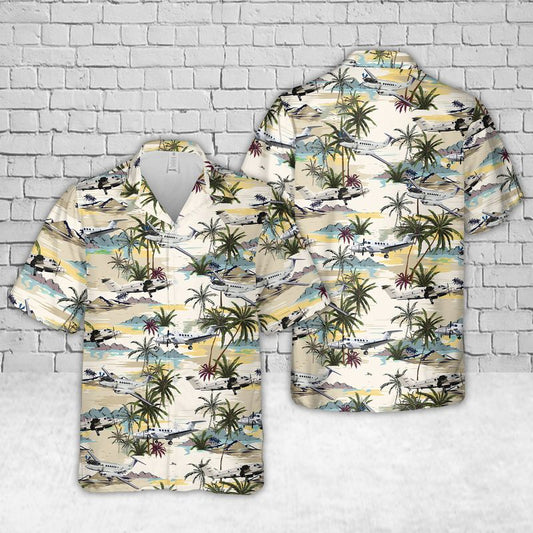 C-12 Huron Army Aviation Aircraft Hawaiian Shirt