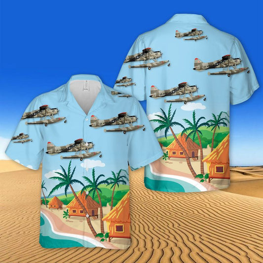 US Army De Havilland Canada DHC-2 Beaver Hawaiian Shirt