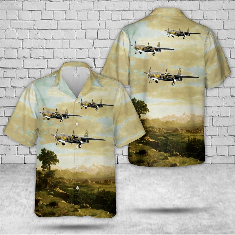 US Air Force Martin B-26G-11-MA Marauder "Shootin" Hawaiian Shirt