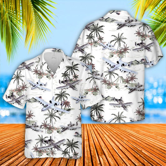 US Air Force Fairchild Republic A-10 Thunderbolt II Hawaiian Shirt