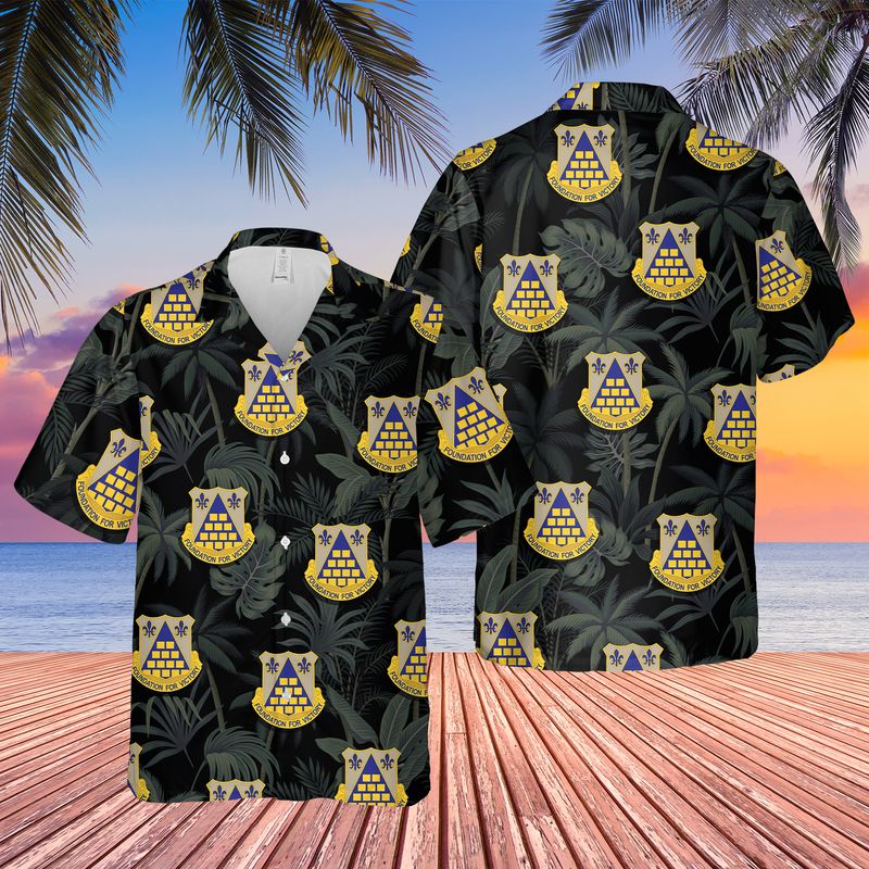 US Army Quartermaster Corps 61st Quartermaster Battalion Foundation for Victory Hawaiian Shirt