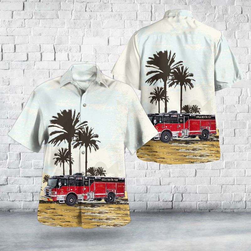 Sacaton, Arizona, Gila River Fire Department Hawaiian Shirt